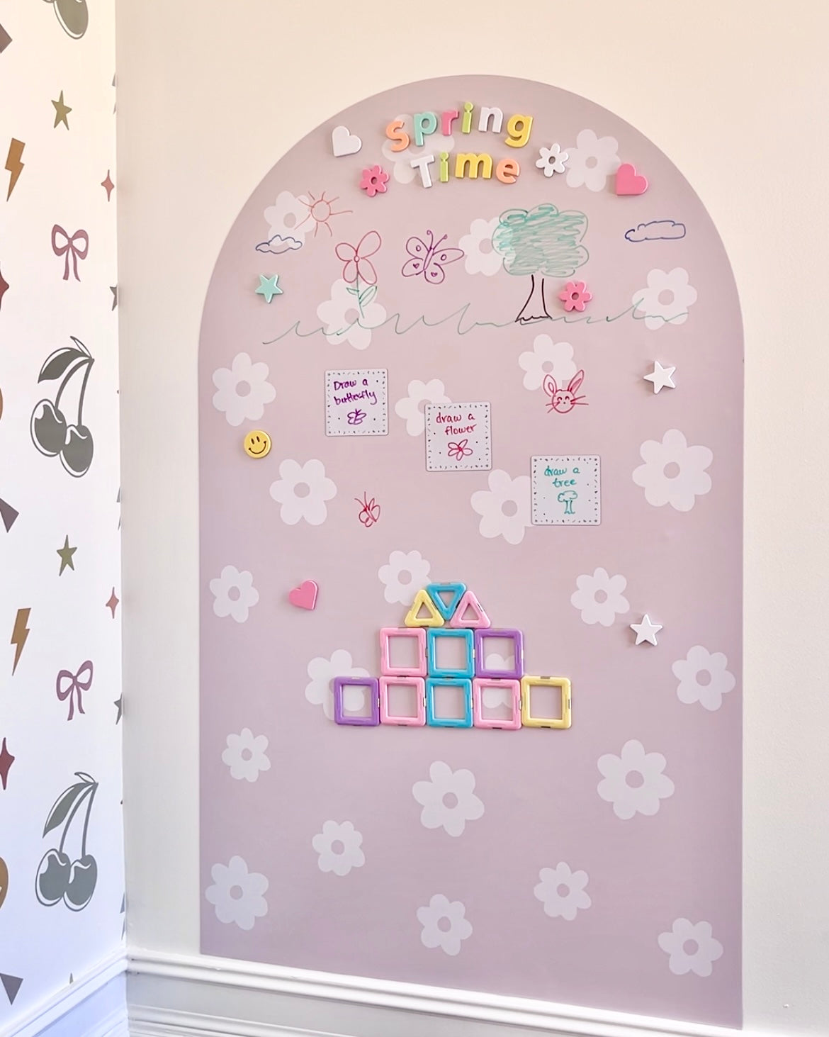 MEGA Magic Playwall - Arch Magnetic Wall Decal for Kids