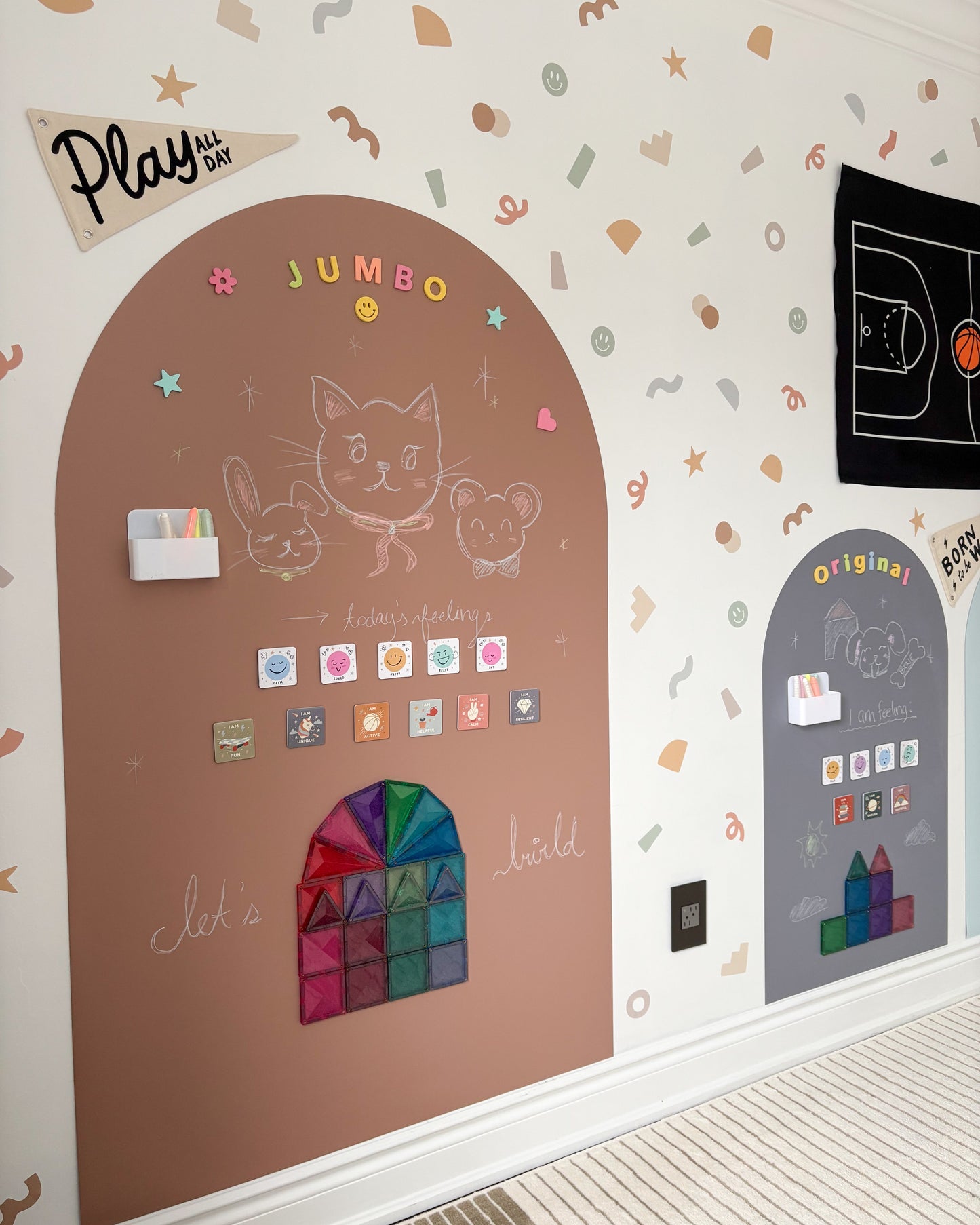 JUMBO Magic Playwall - Arch Magnetic Wall Decal for Kids