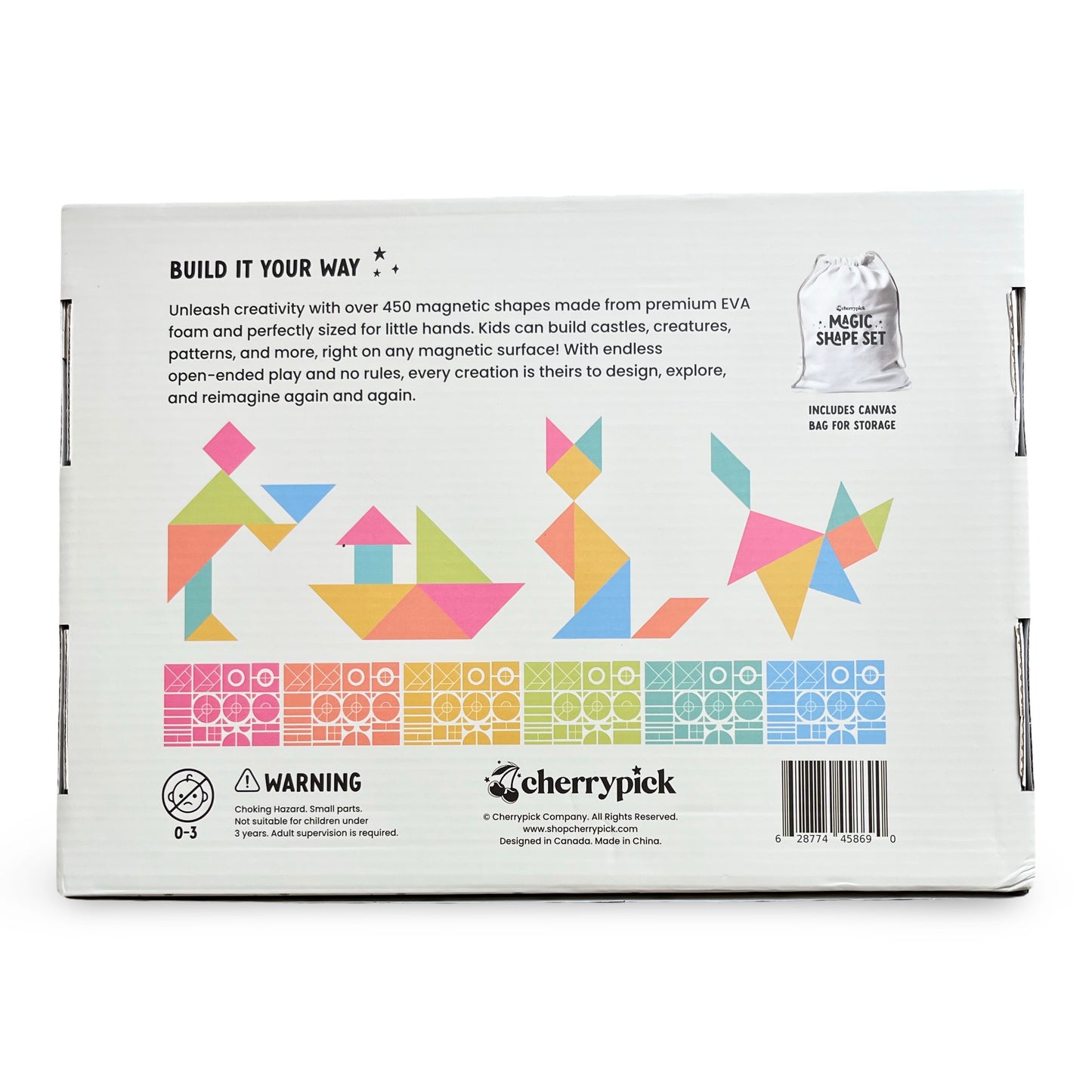 Magic Shape Set - Soft Foam Magnetic Shapes for Building and Play