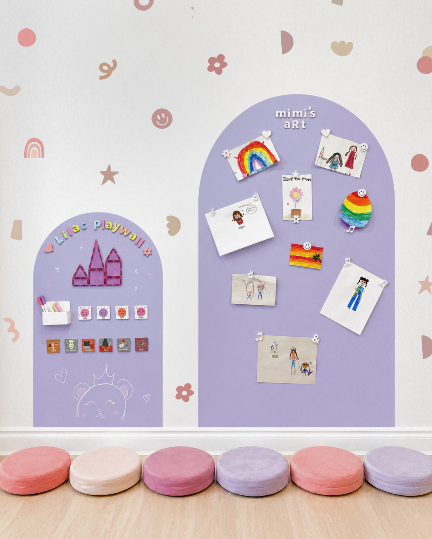 Magic Playwall - Original Arch Magnetic Wall Decal for Kids