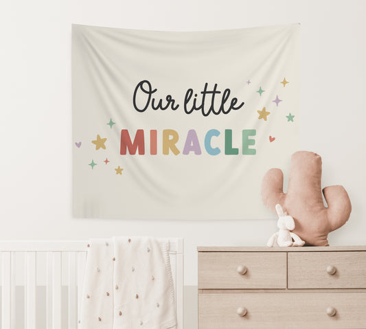Our Little Miracle Banner (Rainbow)