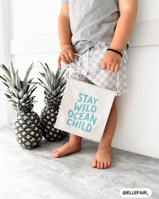 Stay Wild Ocean Child Canvas Hang Sign