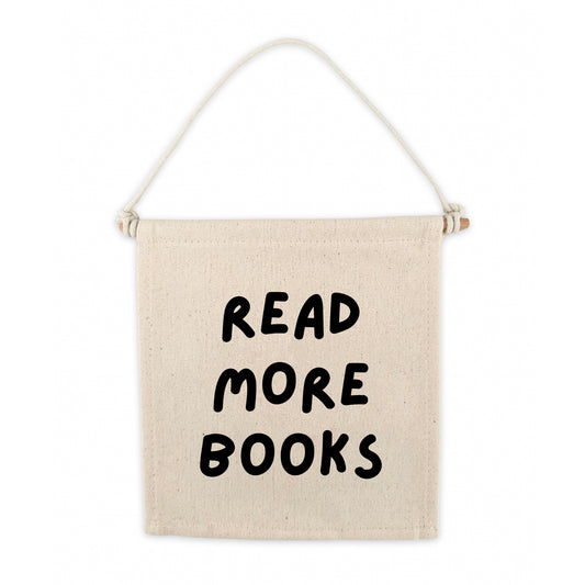 Read More Books Canvas Hang Sign