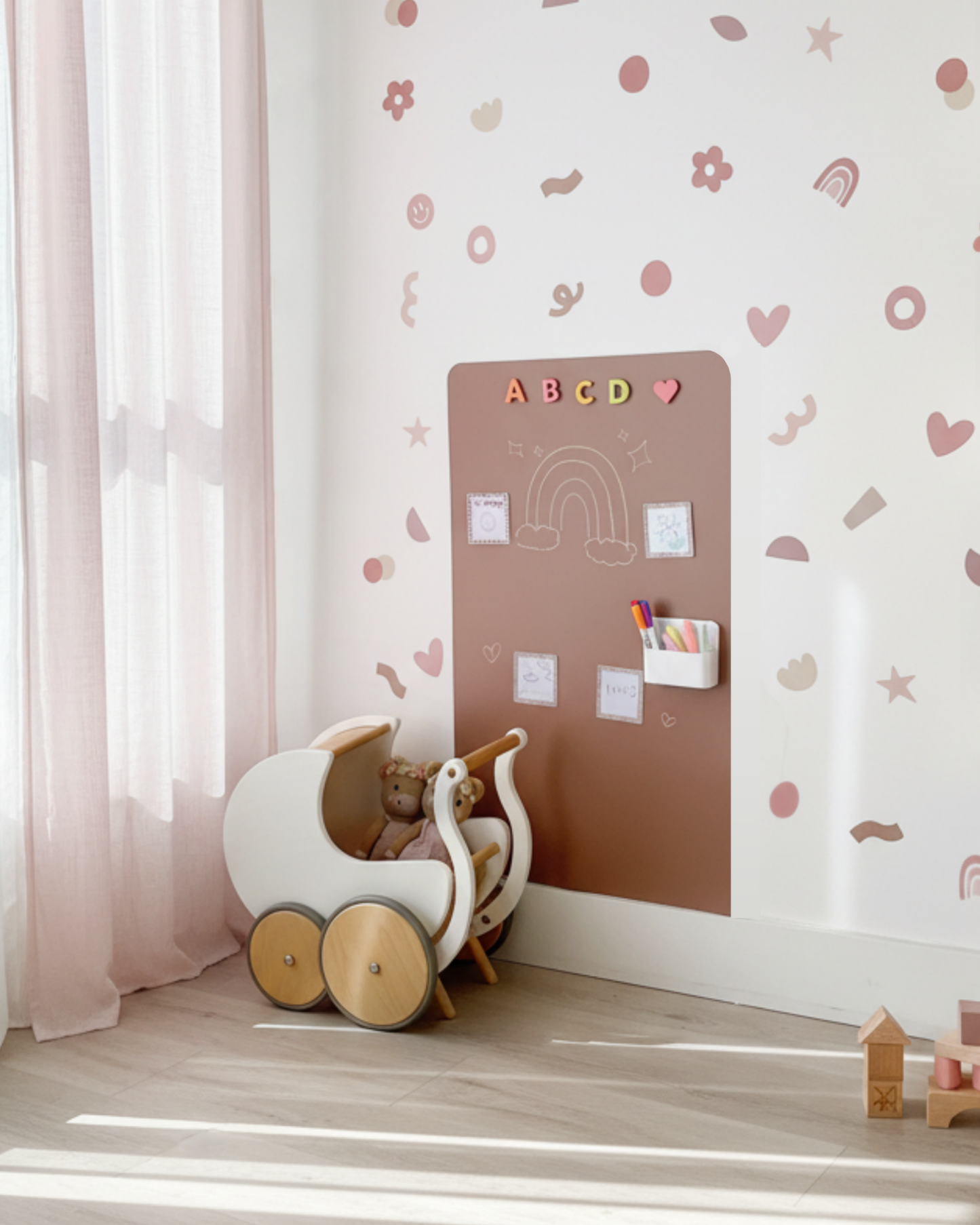 Magic Playwall - Rectangle Magnetic Wall Decal for Kids