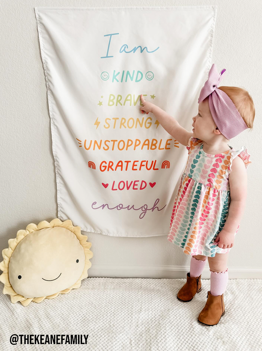 Affirmations Banner (Bright Rainbow)