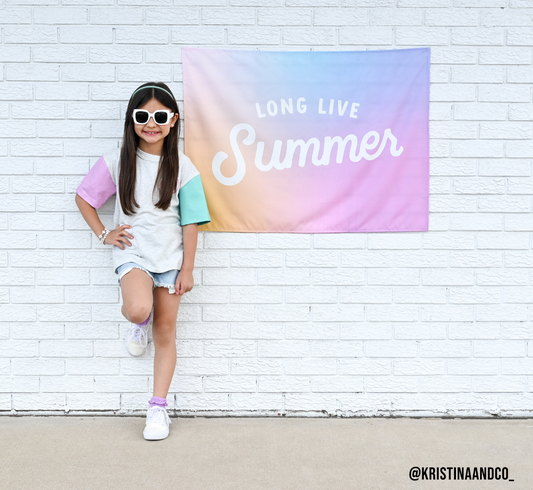 Long Live Summer Banner (Pink)