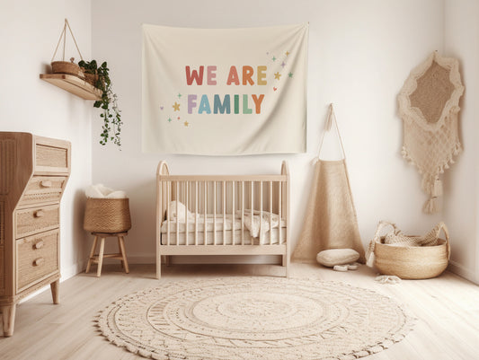 We Are Family Banner (Rainbow)