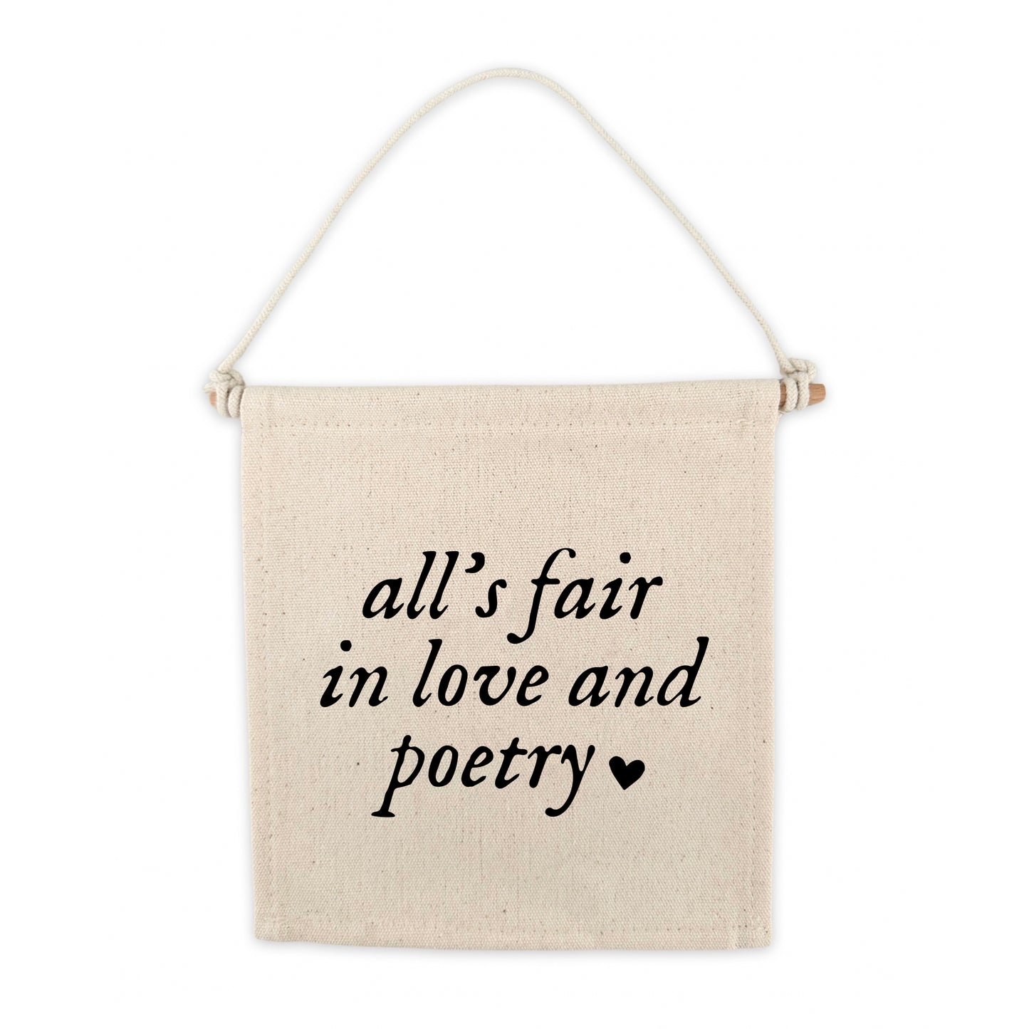 TS All's Fair In Love and Poetry Swiftie Canvas Hang Sign