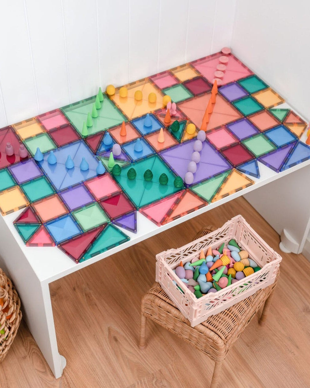CONNETIX Pastel Starter Pack 64 pc - Magnetic Tiles