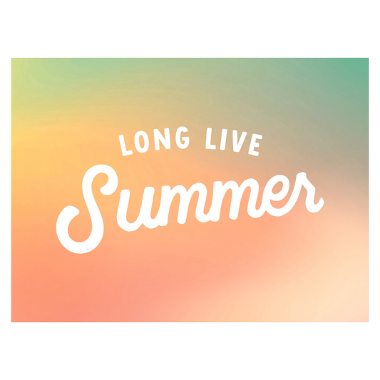 Long Live Summer Banner (Orange)
