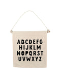 Alphabet (Black) Canvas Hang Sign