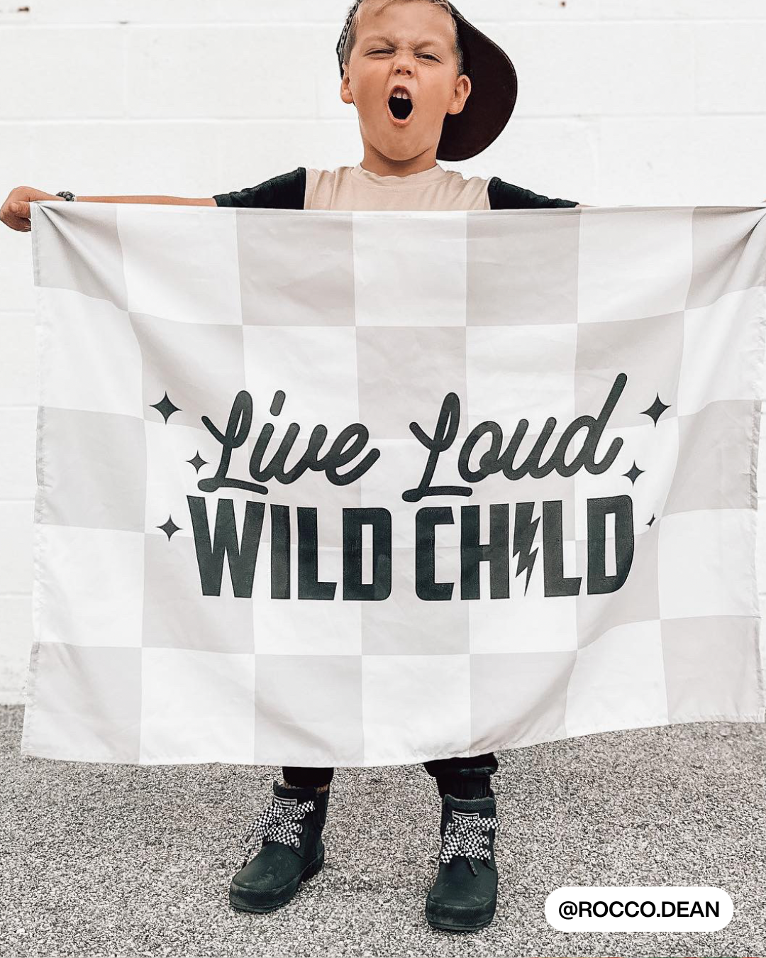 Live Loud Wild Child Banner