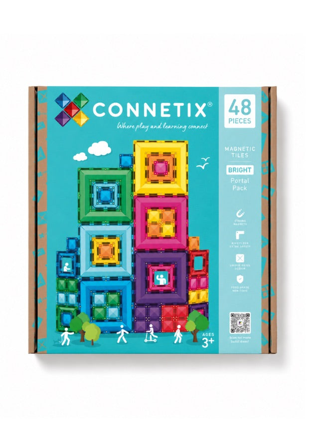 CONNETIX Bright Portal Pack 48 pc - Magnetic Tiles
