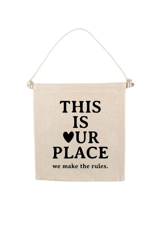 TS This Is Our Place Swiftie Canvas Hang Sign