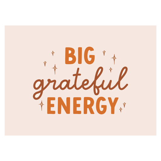 Big Grateful Energy Banner (Orange)