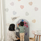 Peel & Stick Fabric Wall Stickers - Affirmation Candy Hearts (Muted)