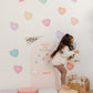 Peel & Stick Fabric Wall Stickers - Affirmation Candy Hearts (Bright)