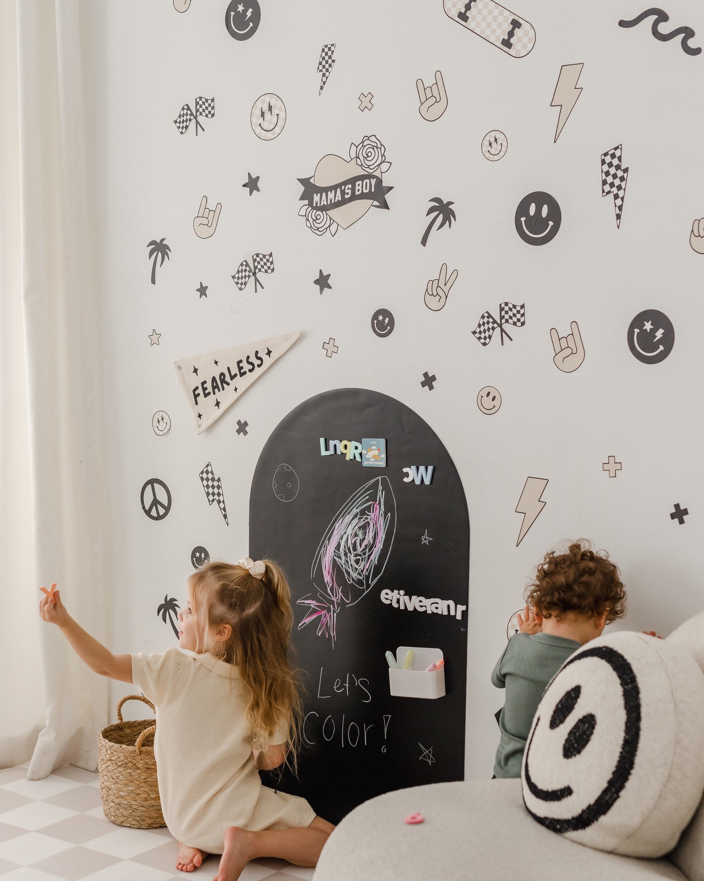Peel & Stick Fabric Wall Stickers - Boyhood
