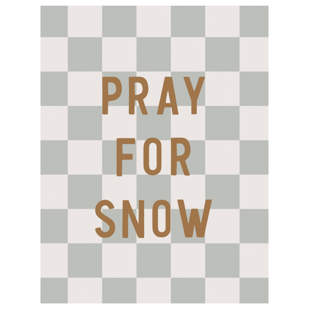 Pray For Snow Banner