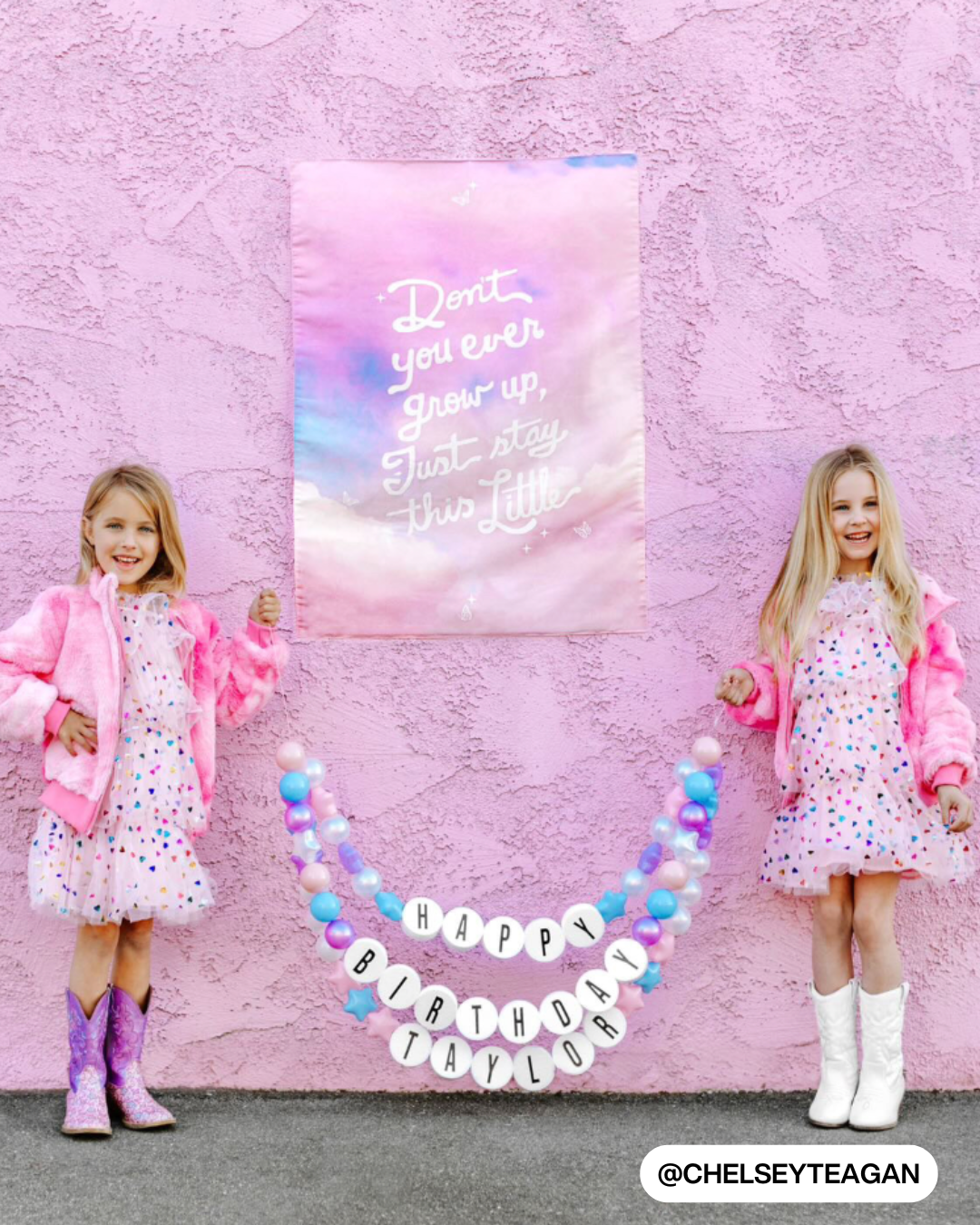 TS Long Live / Never Grow Up Reversible Banner