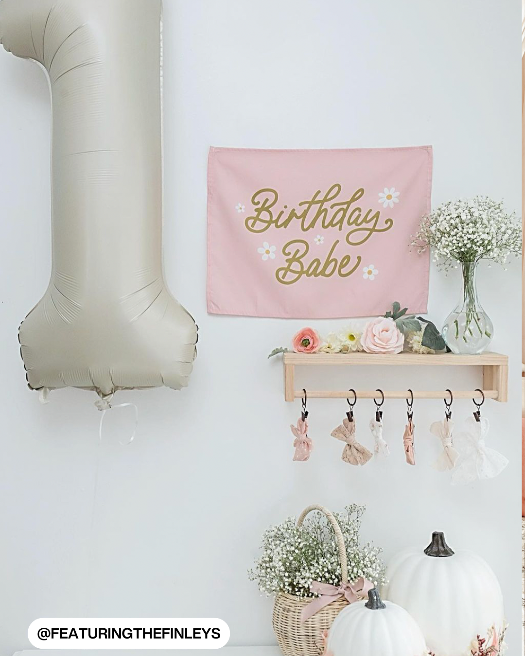 Birthday Babe Banner (Daisies)