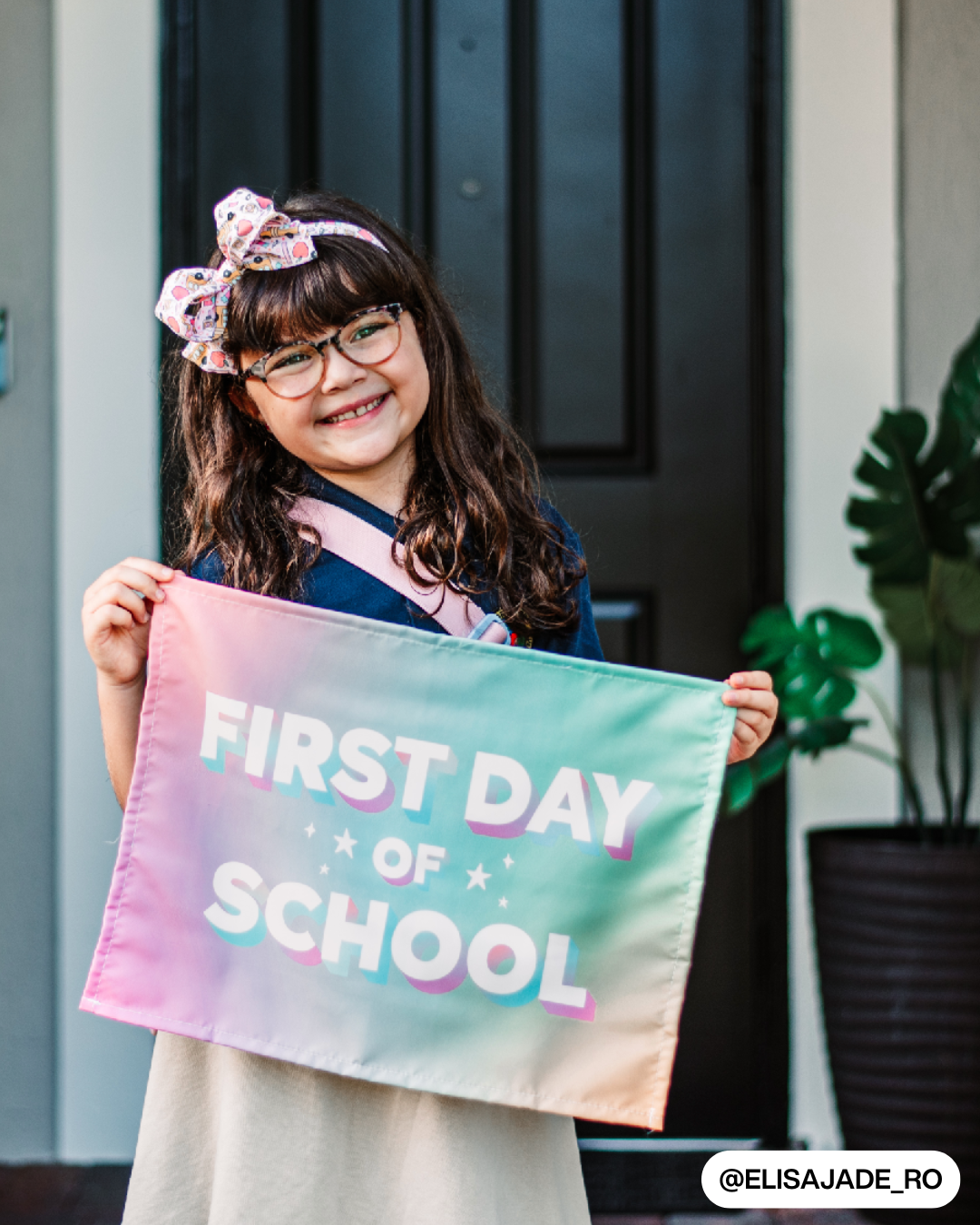 First / Last Day of School (Rainbow) Reversible Banner