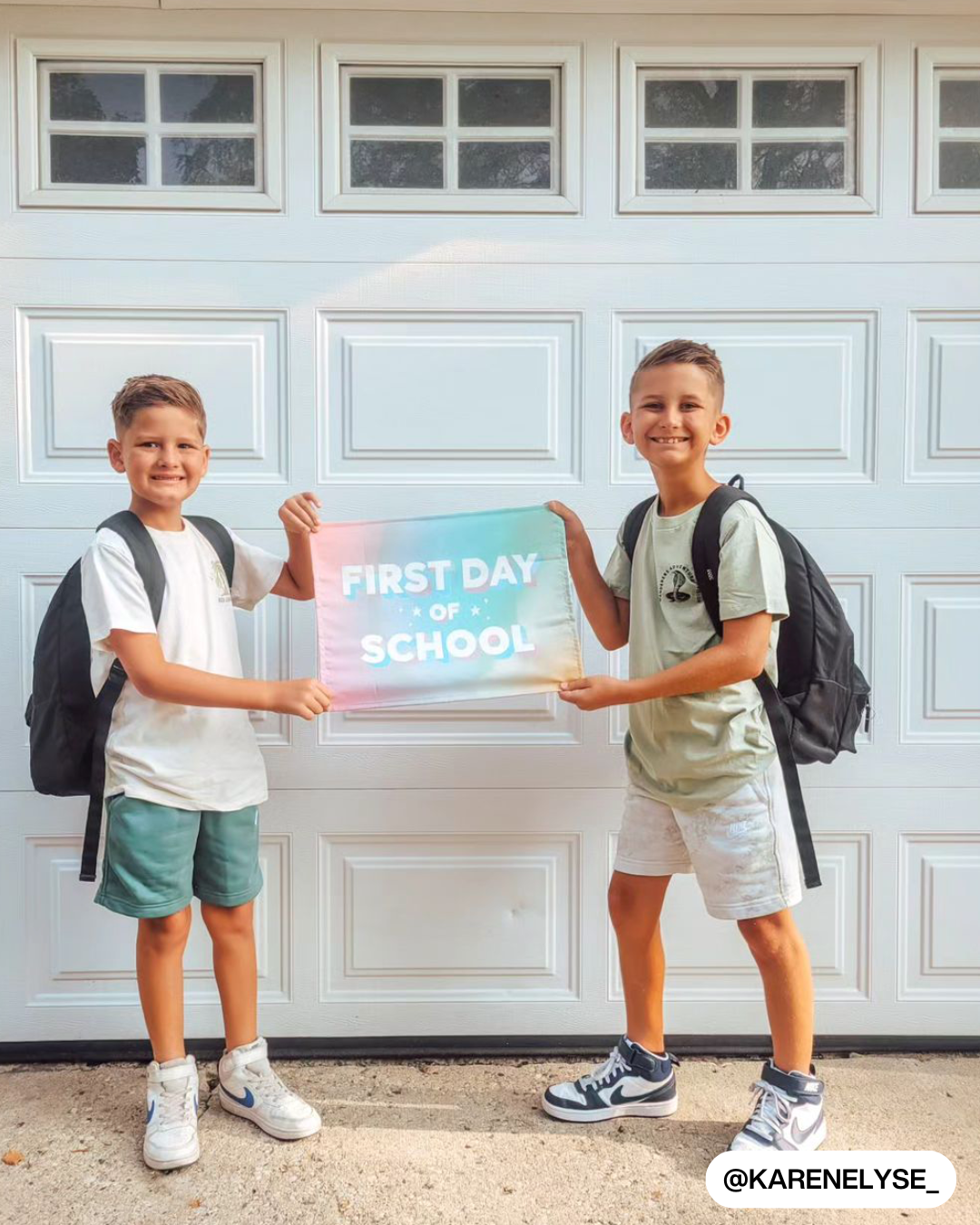 First / Last Day of School (Rainbow) Reversible Banner