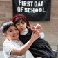 First / Last Day of School (Black) Reversible Banner
