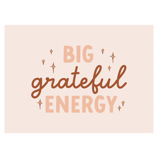 Big Grateful Energy Banner (Pink)