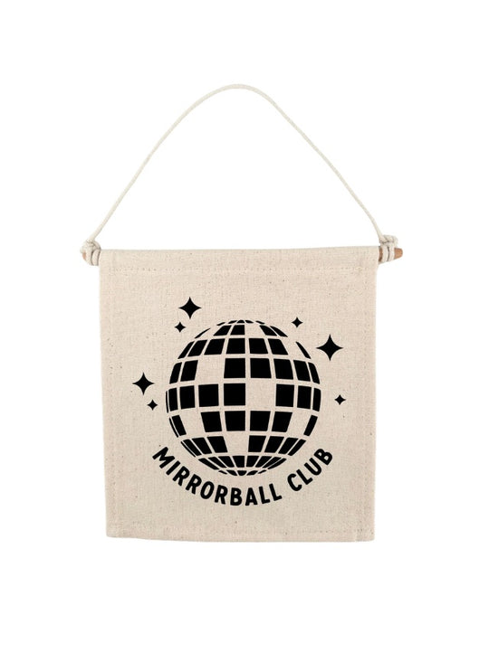 TS Mirrorball Club Swiftie Canvas Hang Sign
