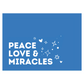 Peace Love & Miracles Hanukkah Banner