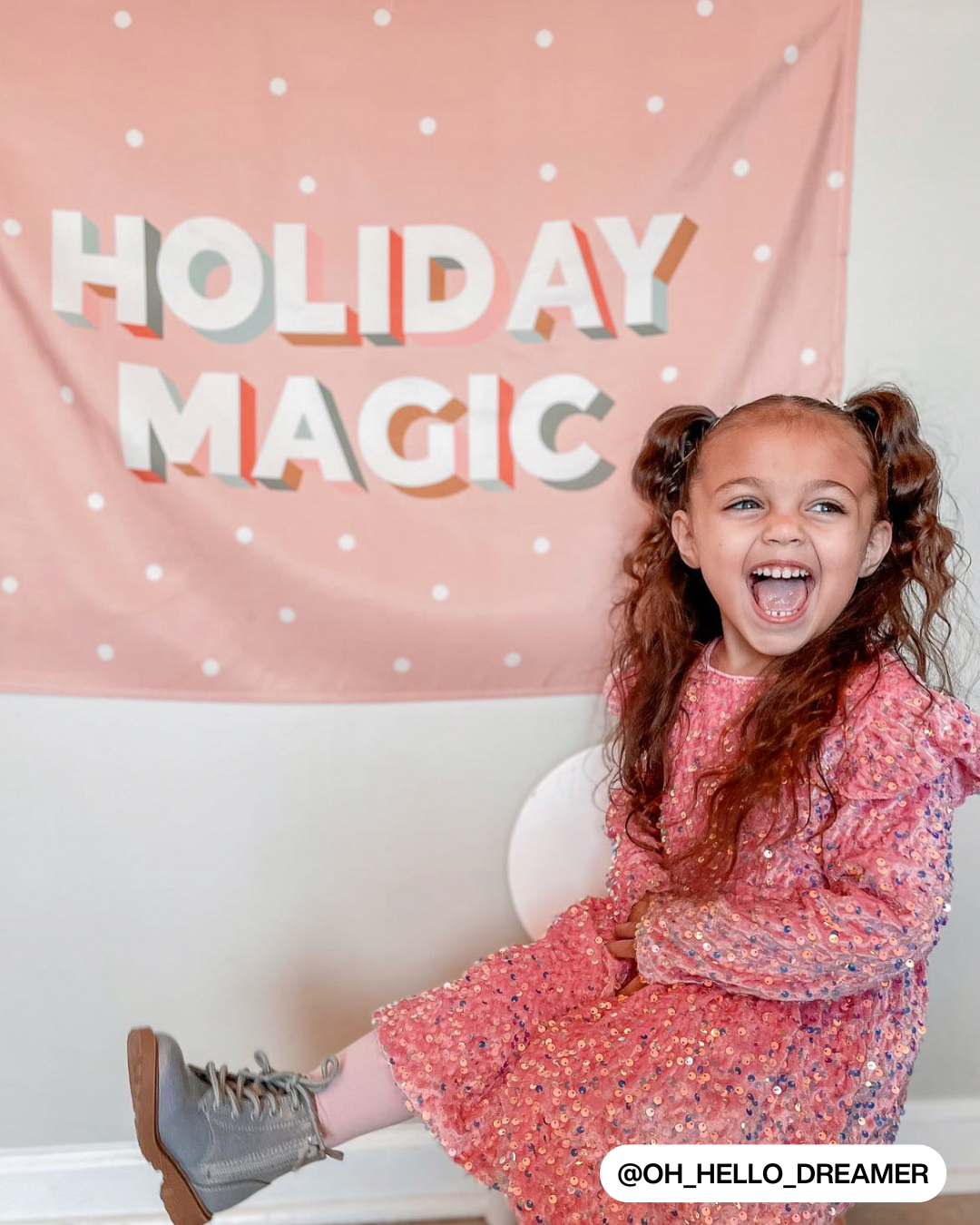 Holiday Magic Banner (Pink)