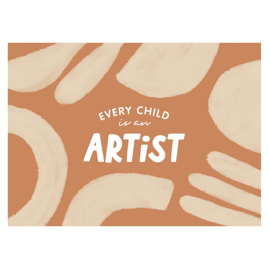 Every Child Is An Artist Banner (Brown)
