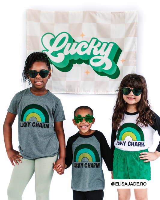 Lucky Checkered St. Patty's Banner