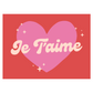 Je T'Aime Banner (Red)