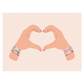 Swiftie Friendship Bracelet Heart Hands Banner