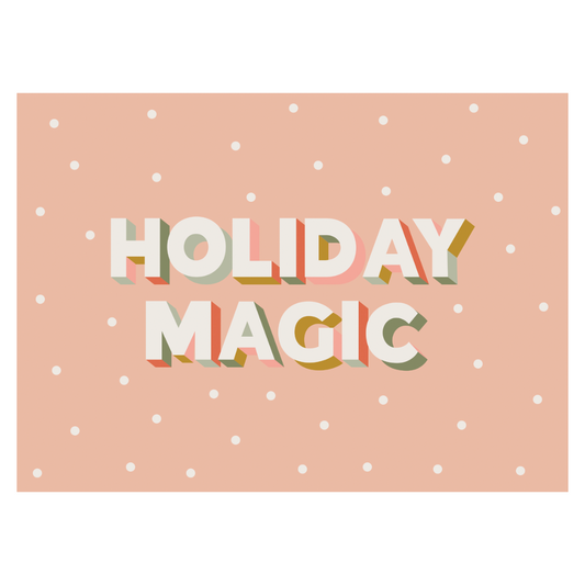Holiday Magic Banner (Pink)