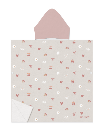 Kids Hooded Beach Poncho - Quick Dry Pool & Swim Towel