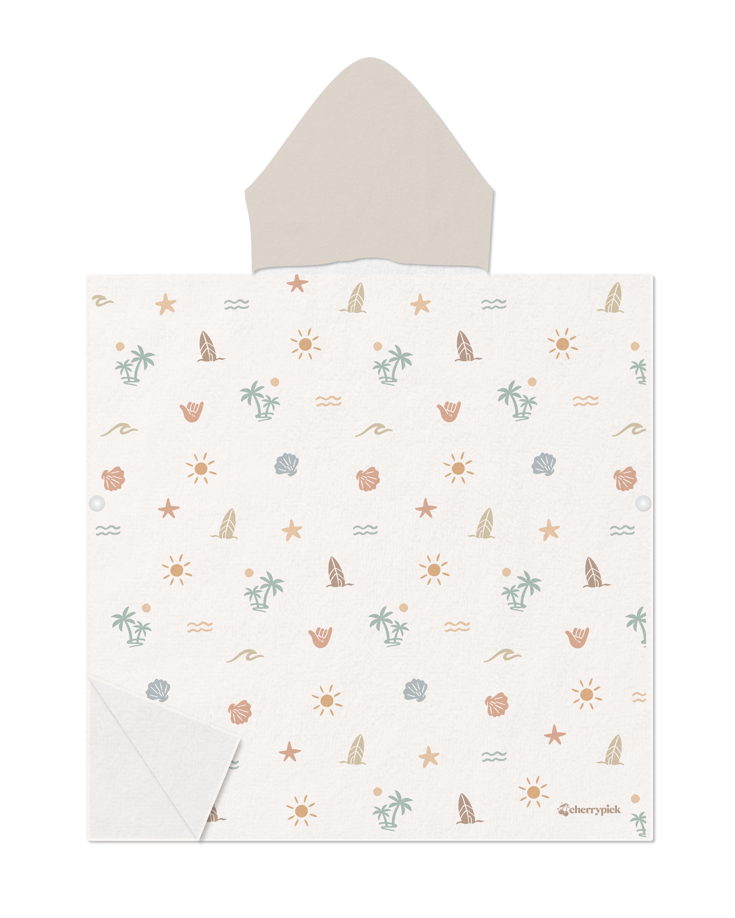 Kids Hooded Beach Poncho - Quick Dry Pool & Swim Towel