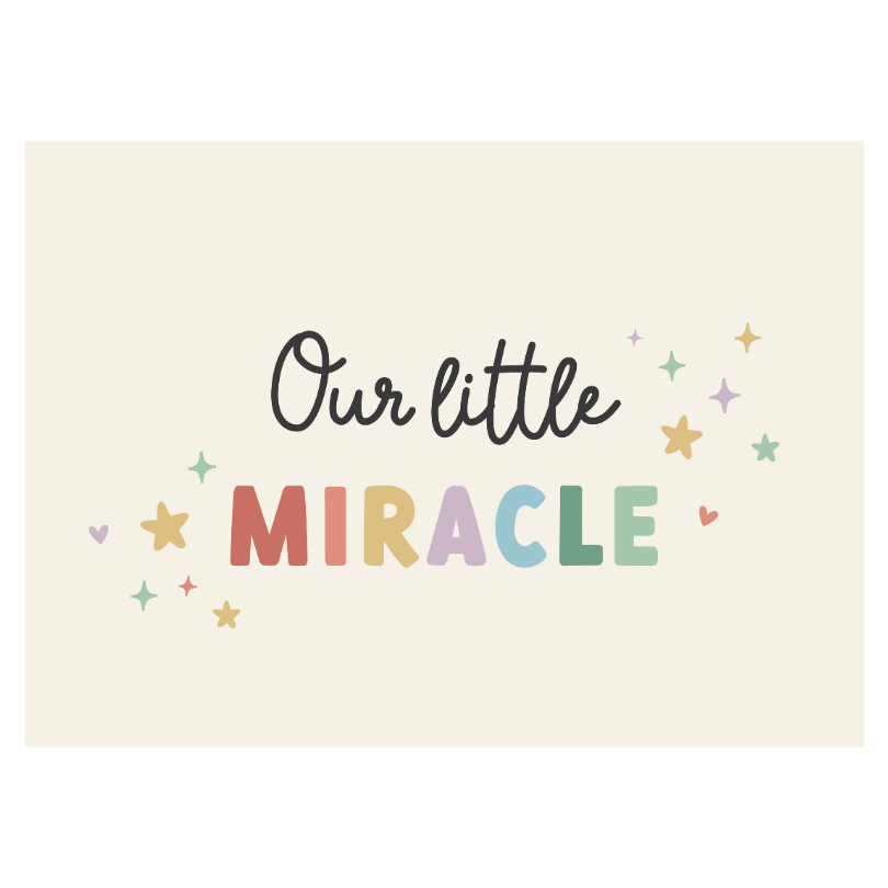 Our Little Miracle Banner (Rainbow)