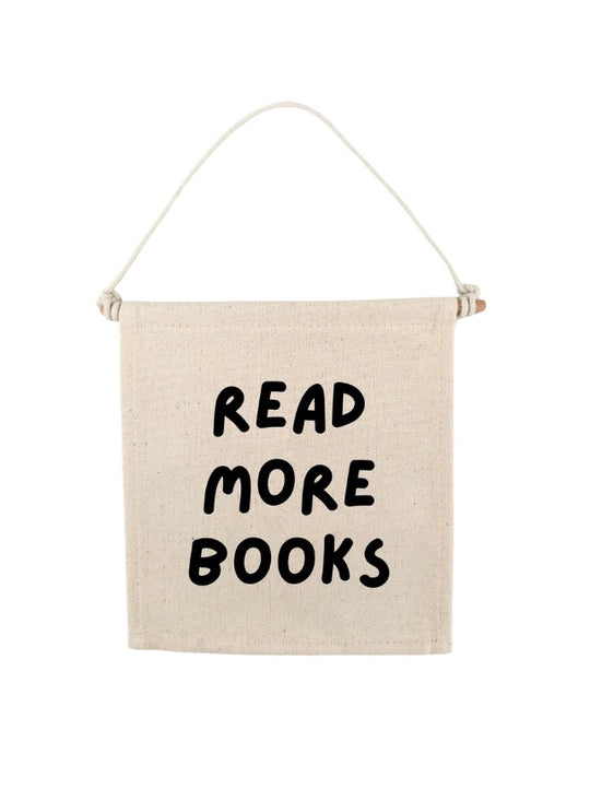 Read More Books Canvas Hang Sign