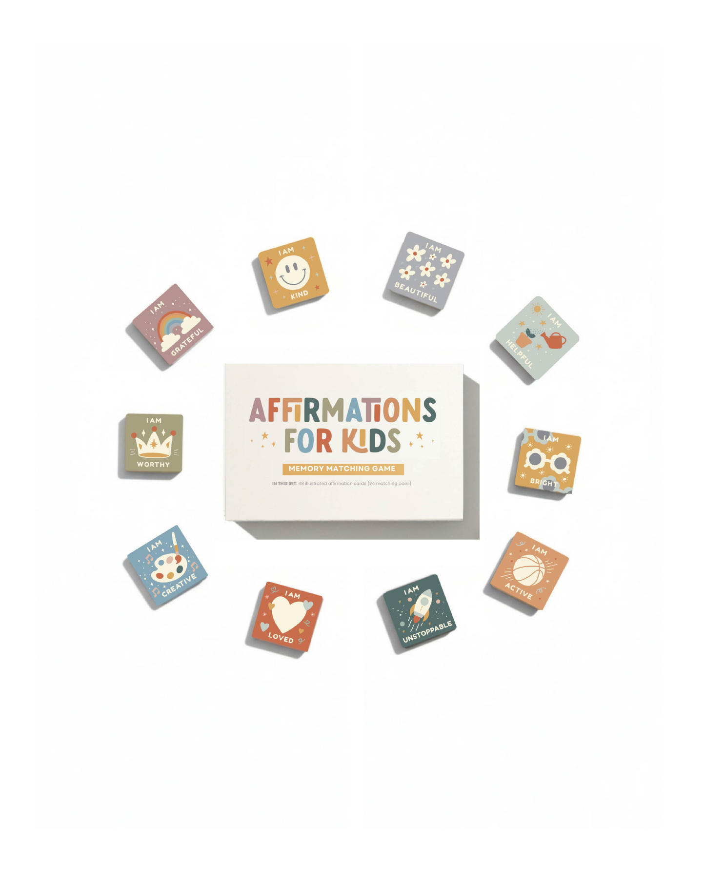 Affirmations for Kids Memory Matching Game