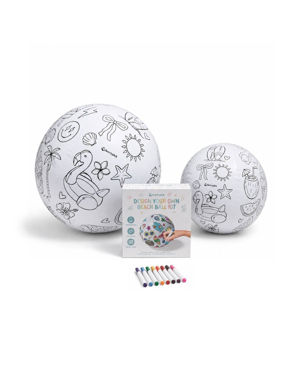 Summer Fun Tropical Beach Balls - Set De 12 - Pool Party Summer Fun Tropical Beach Balls - Set De 12 - Pool Party