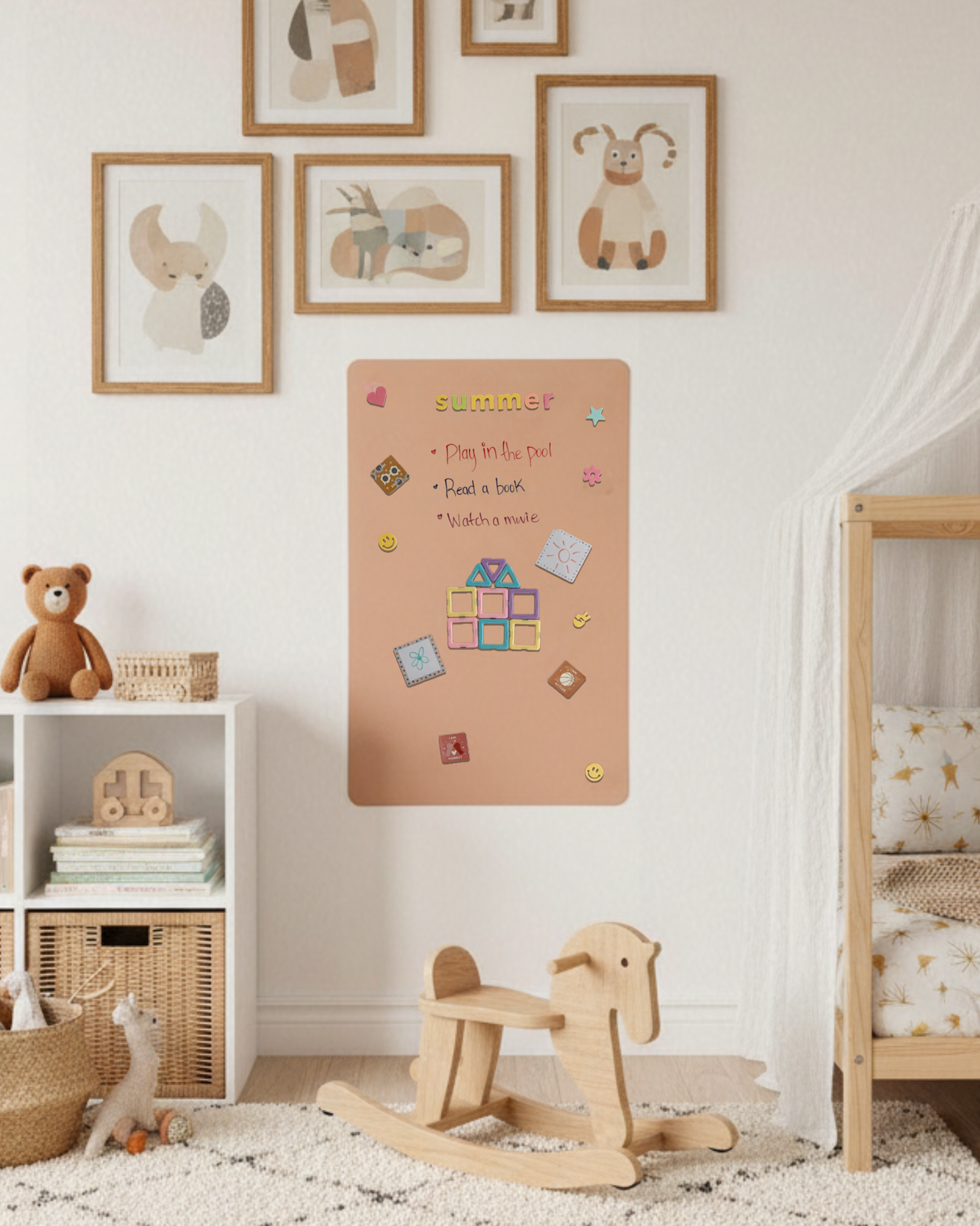 Magic Playwall - Rectangle Magnetic Wall Decal for Kids