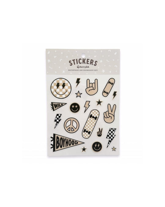 Boyhood Waterproof Sticker Sheet