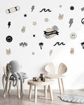 Peel & Stick Fabric Wall Stickers - Boyhood