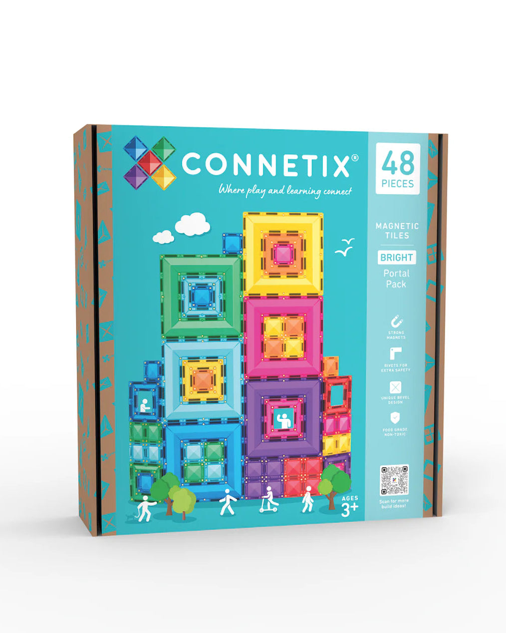 CONNETIX Bright Portal Pack 48 pc - Magnetic Tiles