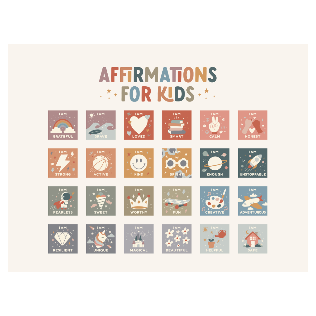 Affirmations for Kids Matching Game Banner