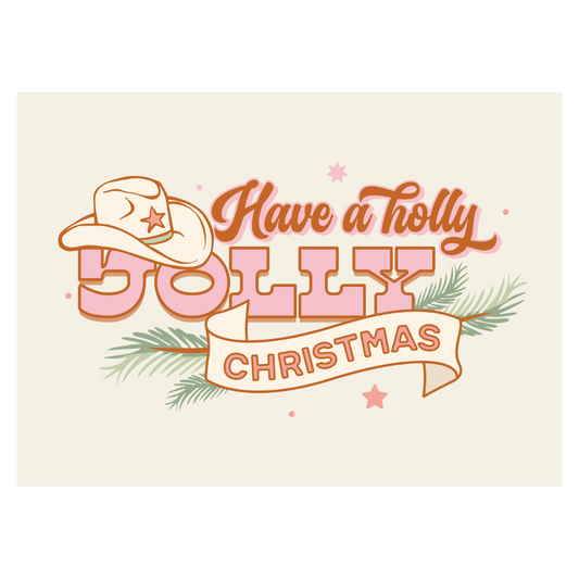 Have a Holly Dolly Christmas Banner