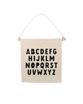 Alphabet (Black) Canvas Hang Sign